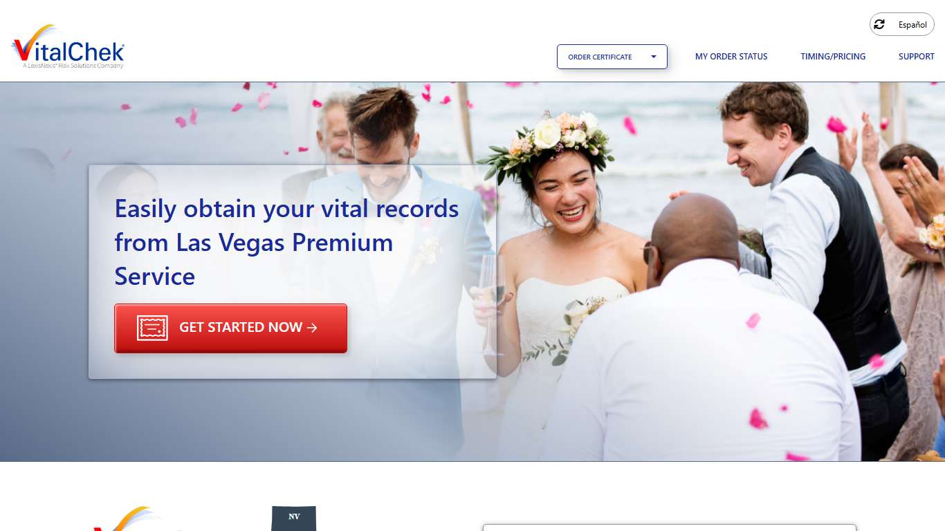 Las Vegas Premium Service (NV) | Order Certificates - VitalChek
